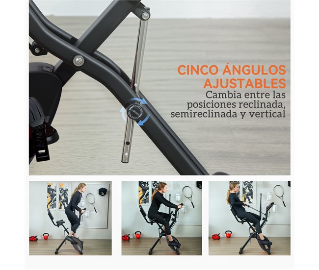 Bicicleta Estática Aço, ABS SPORTNOW Preto