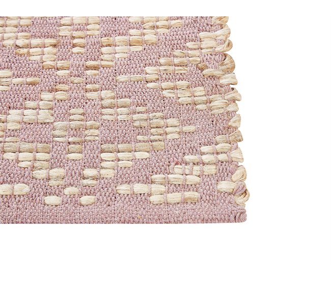 Beliani De pelo corto GERZE 80x150 Rosa