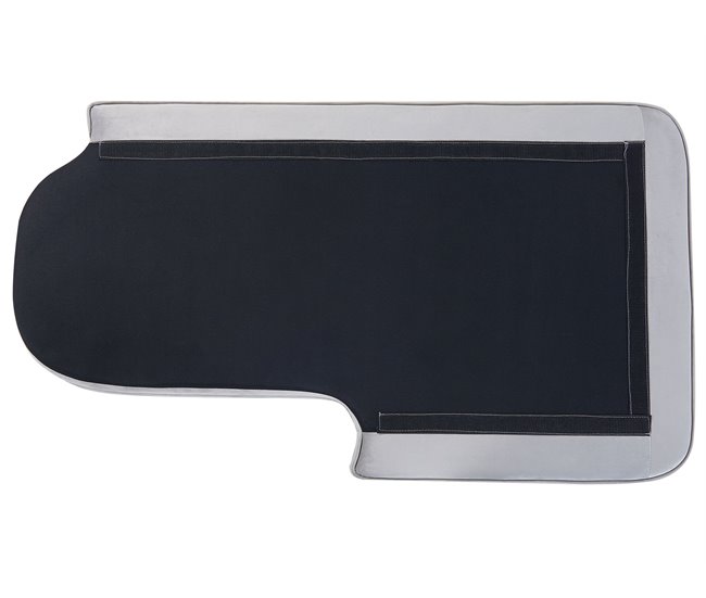 Beliani Chaise longue Veludo ALLIER Azul Marino