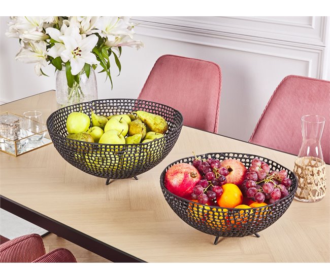 Beliani Prato decorativo KRUKUT Preto