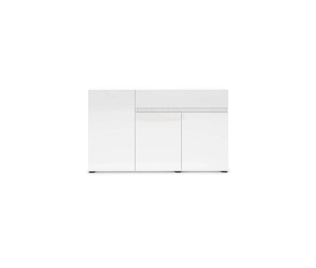 Aparador com efeito madeira Branco Brillo