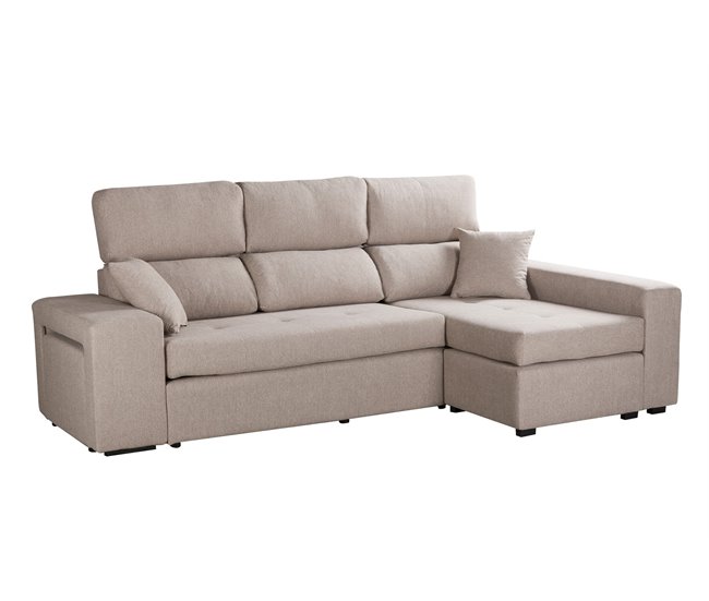 Chaise longue CIRO reversível Bege
