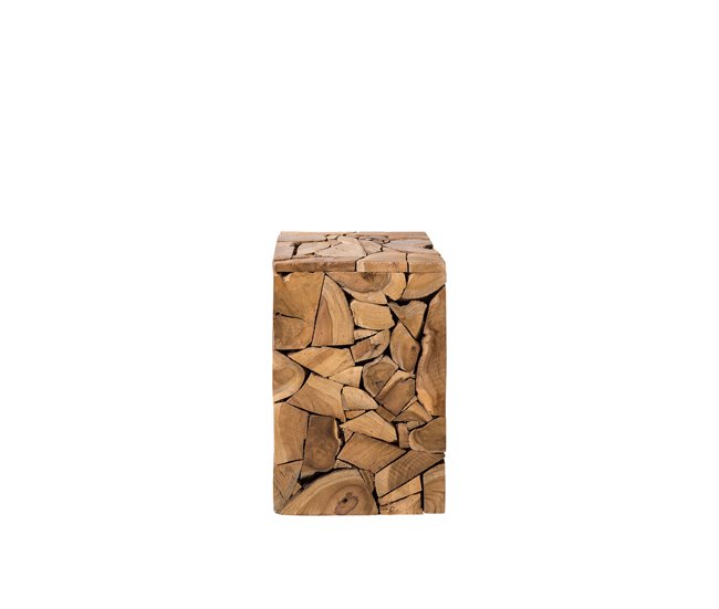 Beliani Mesa de jantar NORLEY 30x30 Castanho