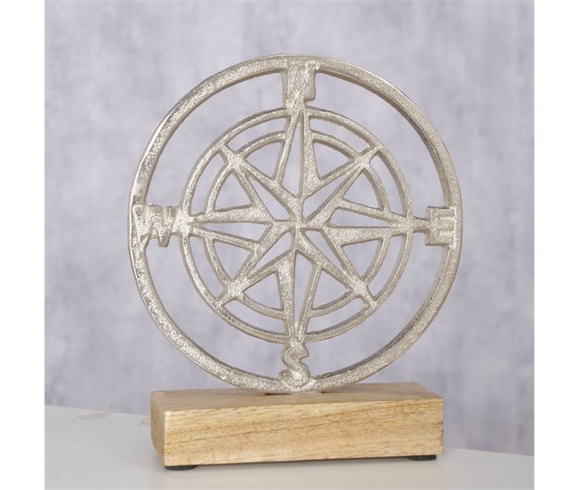 Figura ORGANICA 18x15x15cm marca BOLTZE Prata