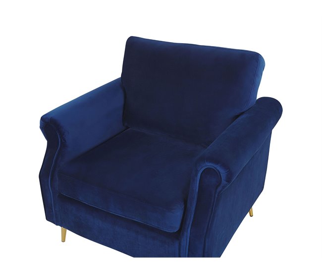 Beliani Poltrona VIETAS Azul Marino