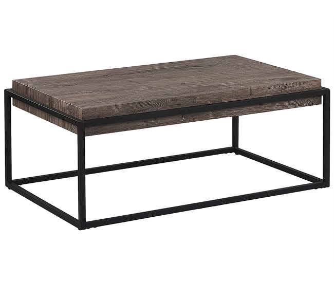 Beliani Mesa de centro ALTOS 64x115 Cinza Escuro