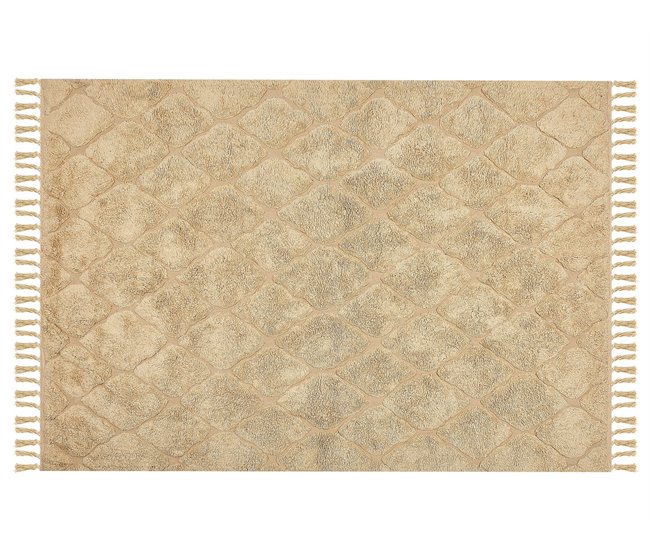 Beliani Pelos curtos SANLIURFA 140x200 Areia