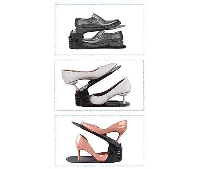 Organizador de sapatos ajustável PLASTIK Cinza