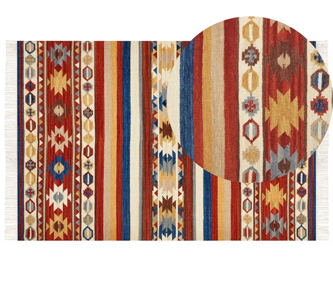 Beliani Kilim JRARAT 200x300 Multicor