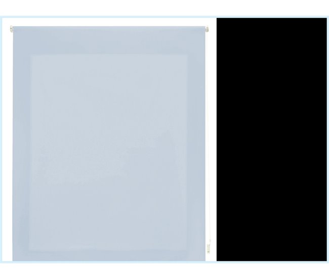 Cortina de rolo translúcido com trama simples e corrente manual 