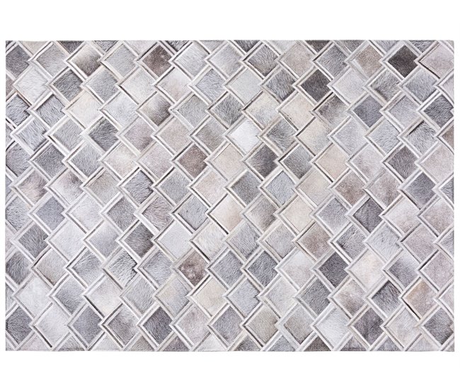 Beliani Pelos curtos AGACLI 160x230 Cinza Claro