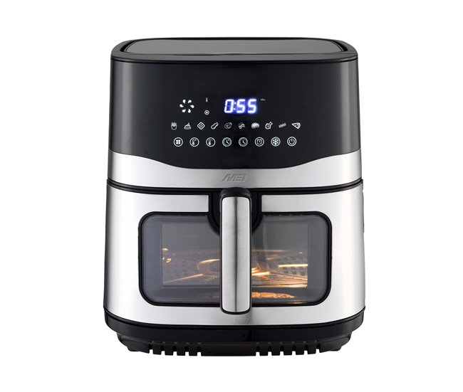 Fritadeira sem óleo MEI AF 9000 9 litros 2150W Preto