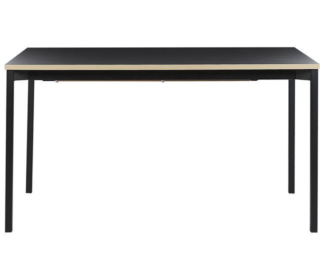 Beliani Mesa de jantar AVIS 90x140 Preto
