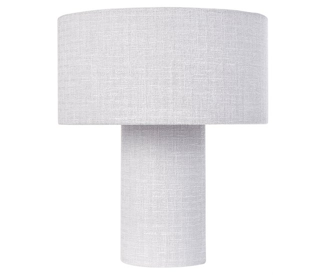 Beliani Candeeiro de mesa MALIPS Cinza Claro