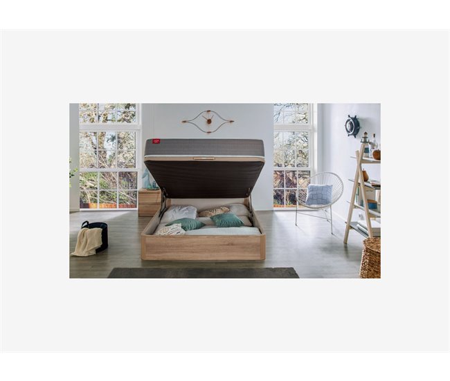 Colchão SKYLIGHT 8 K PIKOLIN de espuma Adaptex + sommier grátis Grupo Pikolin cor cerejeira 
