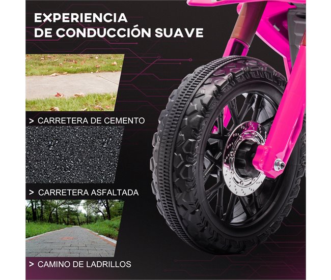 Mota Elétrica para Crianças Plástico e Metal AIYAPLAY Rosa