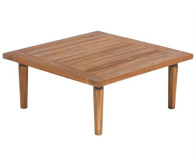 Beliani Conjunto de jardín Madera de acacia con certificado FSC® FRASCATI Cinza Claro