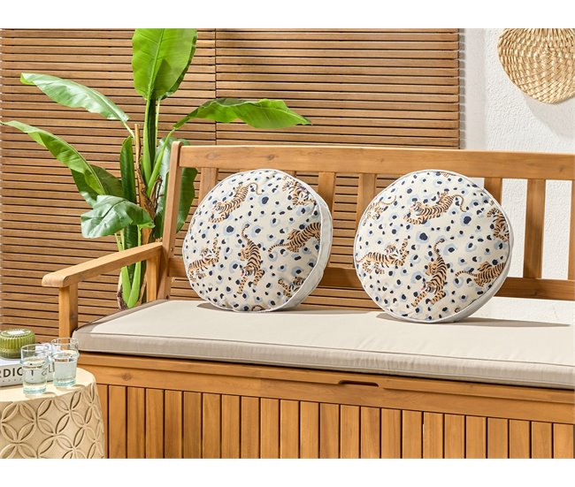Beliani Almofada de jardim ARENZANO Multicor