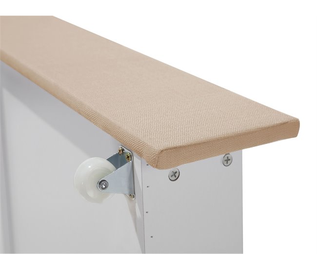 Beliani Cama com armazenamento Poliéster MONTPELLIER 167x213 Bege