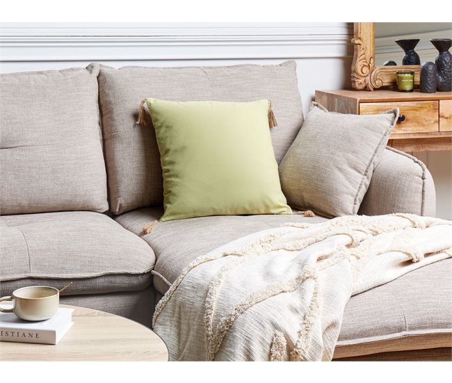 Beliani Almofada decorativa CHMISTAR Verde