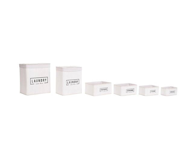 Conjunto de Cestos Branco