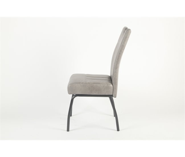 Conjunto de 4 cadeiras BEATE Cinza Claro