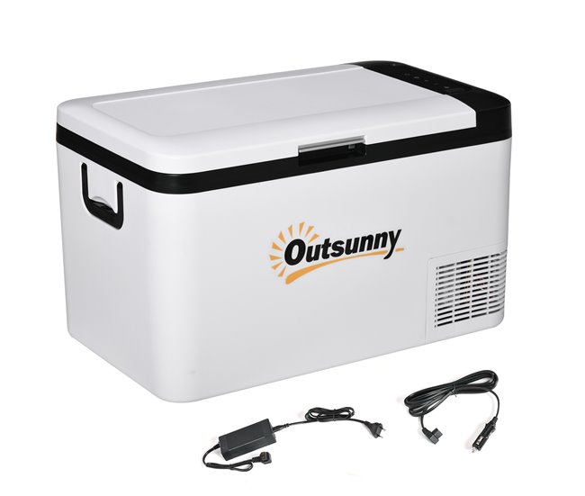 Geleira Elétrica Portátil Outsunny C00-038V91WT Branco