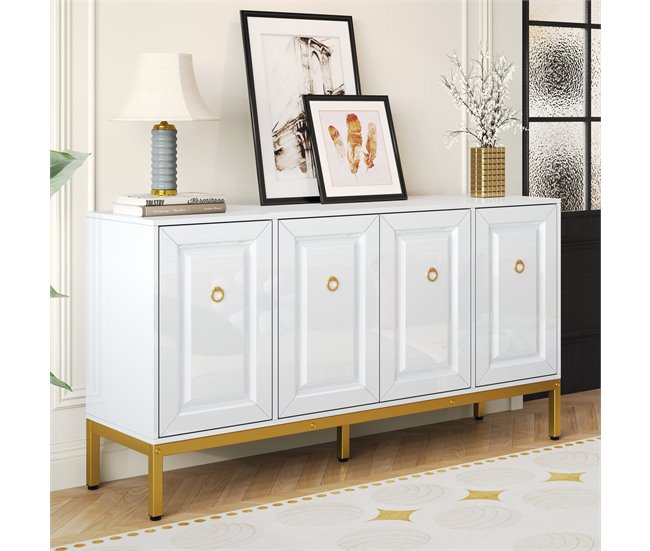 Aparador com 4 portas Branco