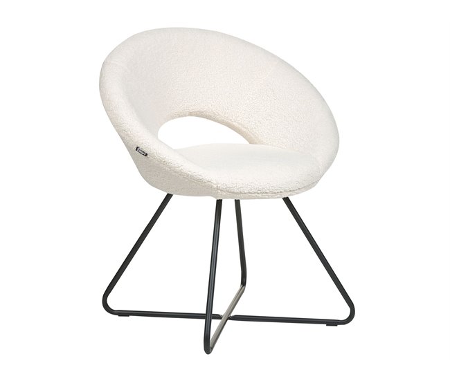 Beliani Cadeira de refeição RACHEL Creme