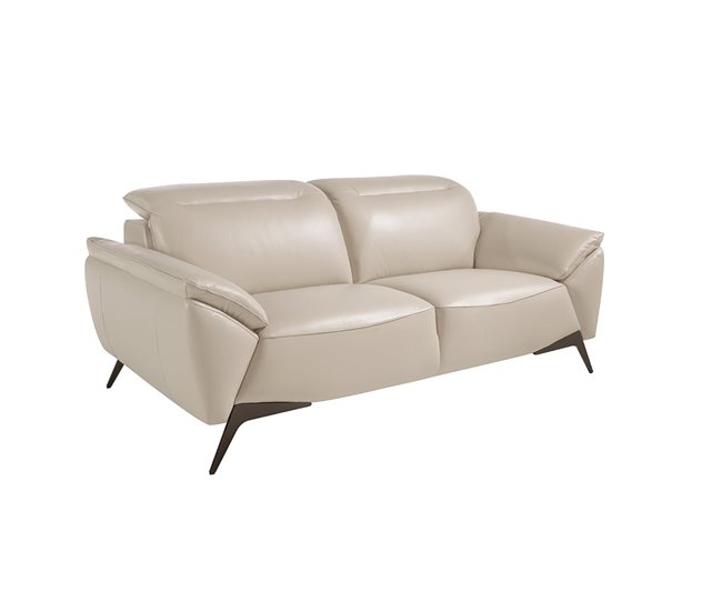 ANGEL CERDA Sofá de 2 lugares em pele de vaca Topo