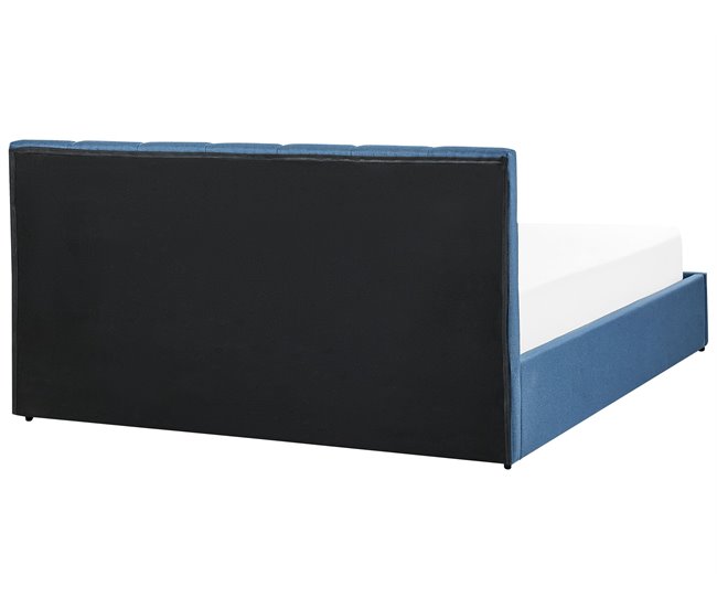 Beliani Cama com estrado Poliéster DREUX 171x214 Azul