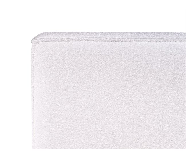 Beliani Cama Bouclé LINARDS 230x242 Branco