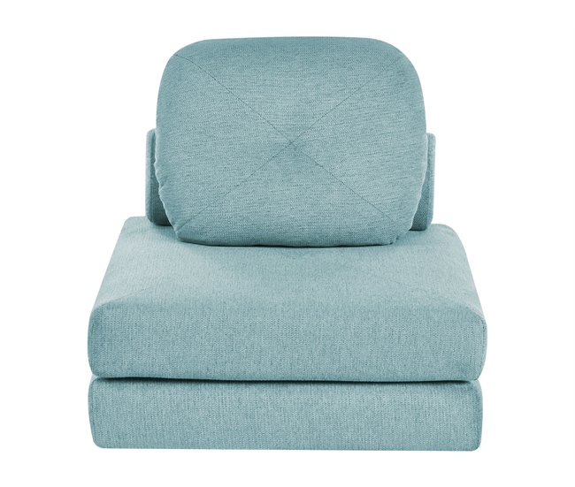 Beliani Sofá cama Poliéster OLDEN Verde