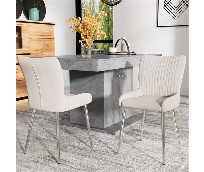 Cadeiras de jantar Bege