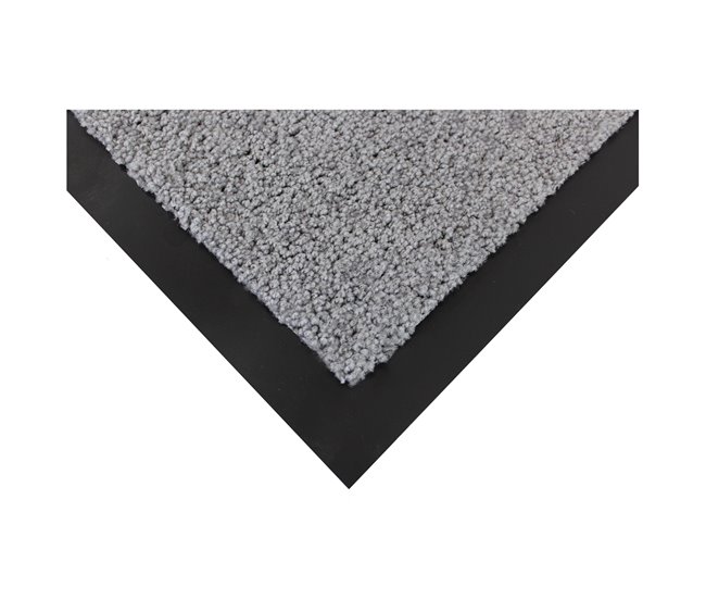  Acomoda Textil - Tapete de entrada absorvente para interiores e exteriores 60x80 Cinza Claro