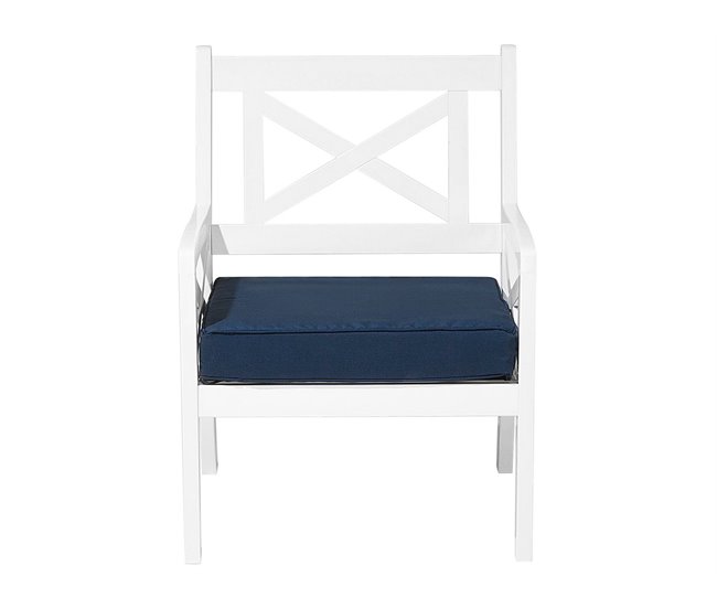 Beliani Cadeira de jardim BALTIC Branco