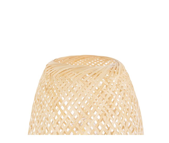 Beliani Candeeiro de mesa BOMU Castanho