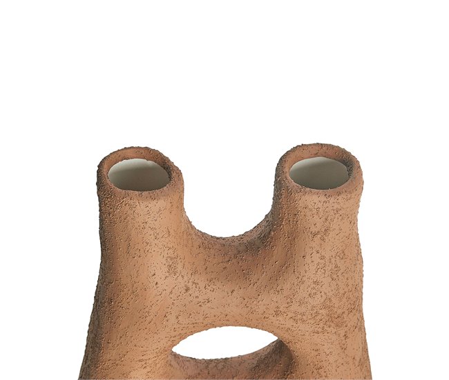 Beliani Jarro de flores UARU Castanho