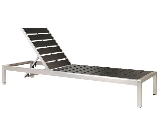 Beliani Cadeira lounge/relax NARDO Branco/ Bege