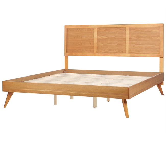Beliani Cama com estrado MDF ISTRES 187x205 Castanho