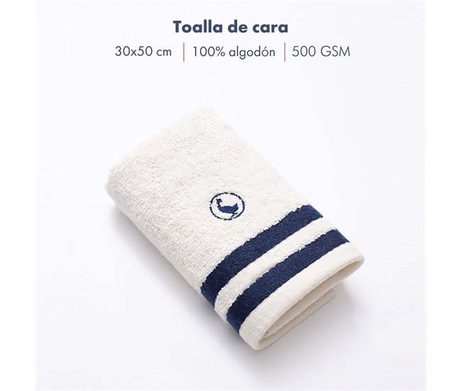 Toalha de rosto 100% Algodão 500GSM El Ganso Cru