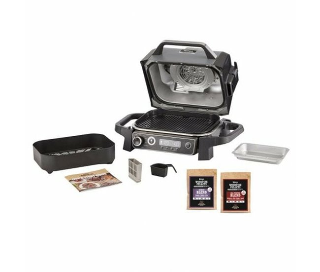 Fritadeira sem Óleo Woodfire Outdoor Grill Preto