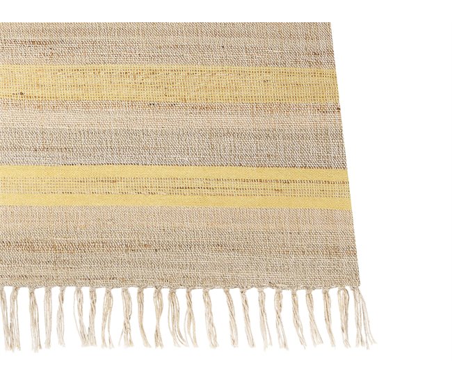 Beliani De tejido plano TALPUR 160x230 Amarelo