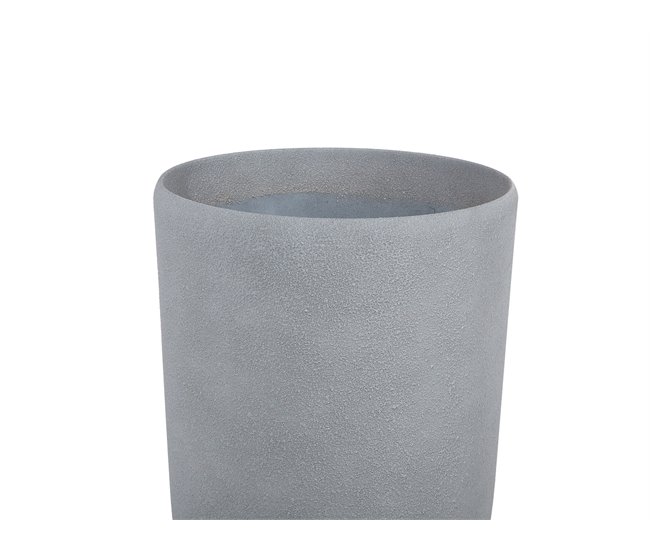 Beliani Conjunto de 2 vasos para plantas ABDERA Cinza Claro