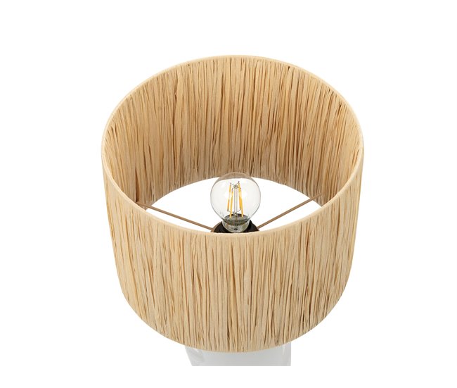Beliani Candeeiro de cabeceira JUBONES Natural/ Branco