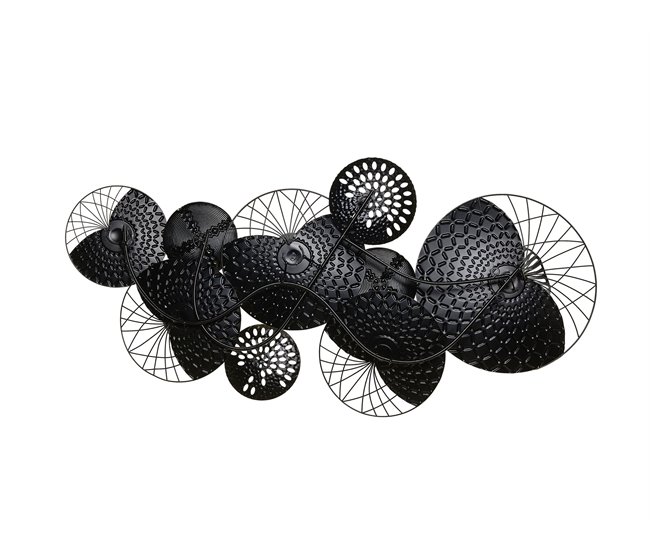 Beliani Decoración de pared CESIUM Preto