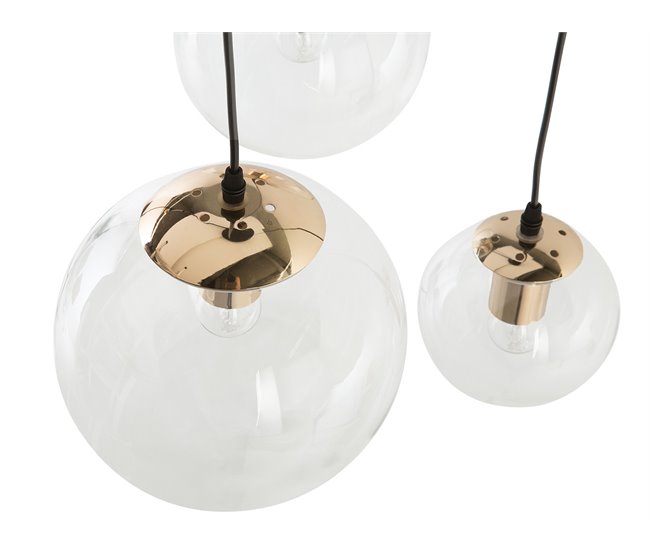 Beliani Candeeiro de tecto LADON Transparente