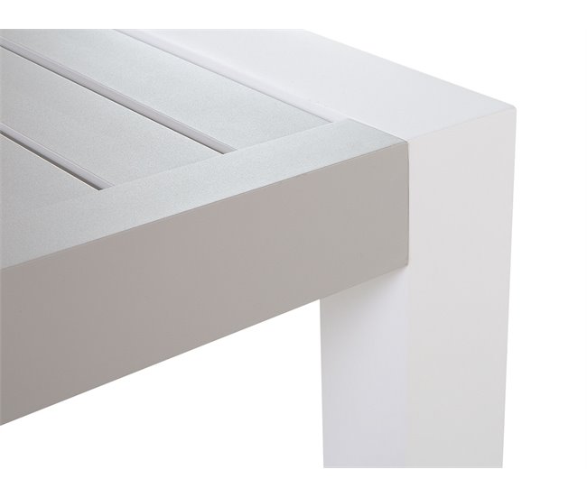 Beliani Conjunto lounge CASTELLA Cinza