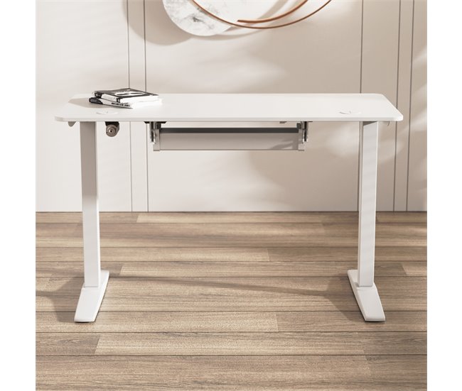 Suporte para cabos de secretária Skegness Metal Branco