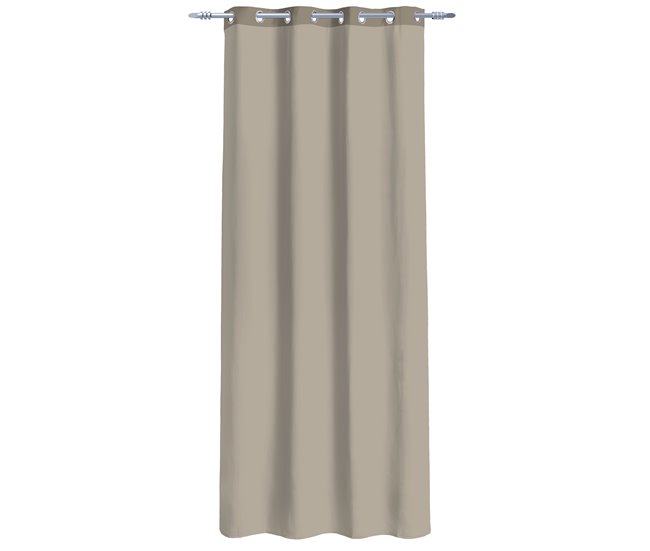 Cortina de rede de poliéster GLORIA 135x260cm Topo